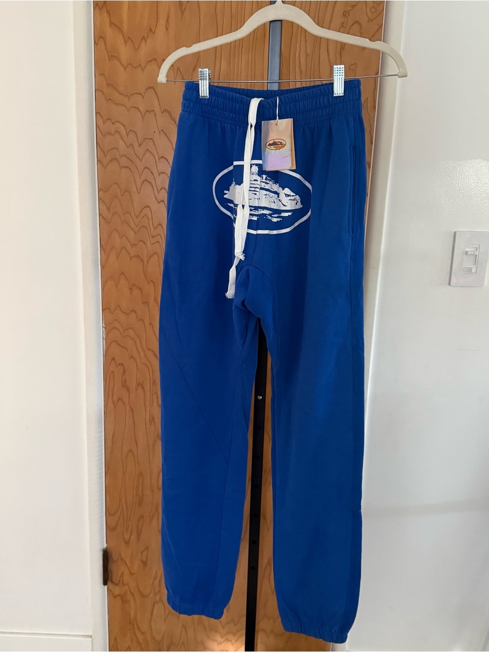 Corteiz Alcatraz blue jogger size small NWT